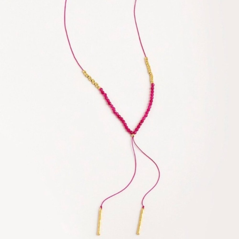 Gorjana Power Gemstone Necklace + Dust Bag